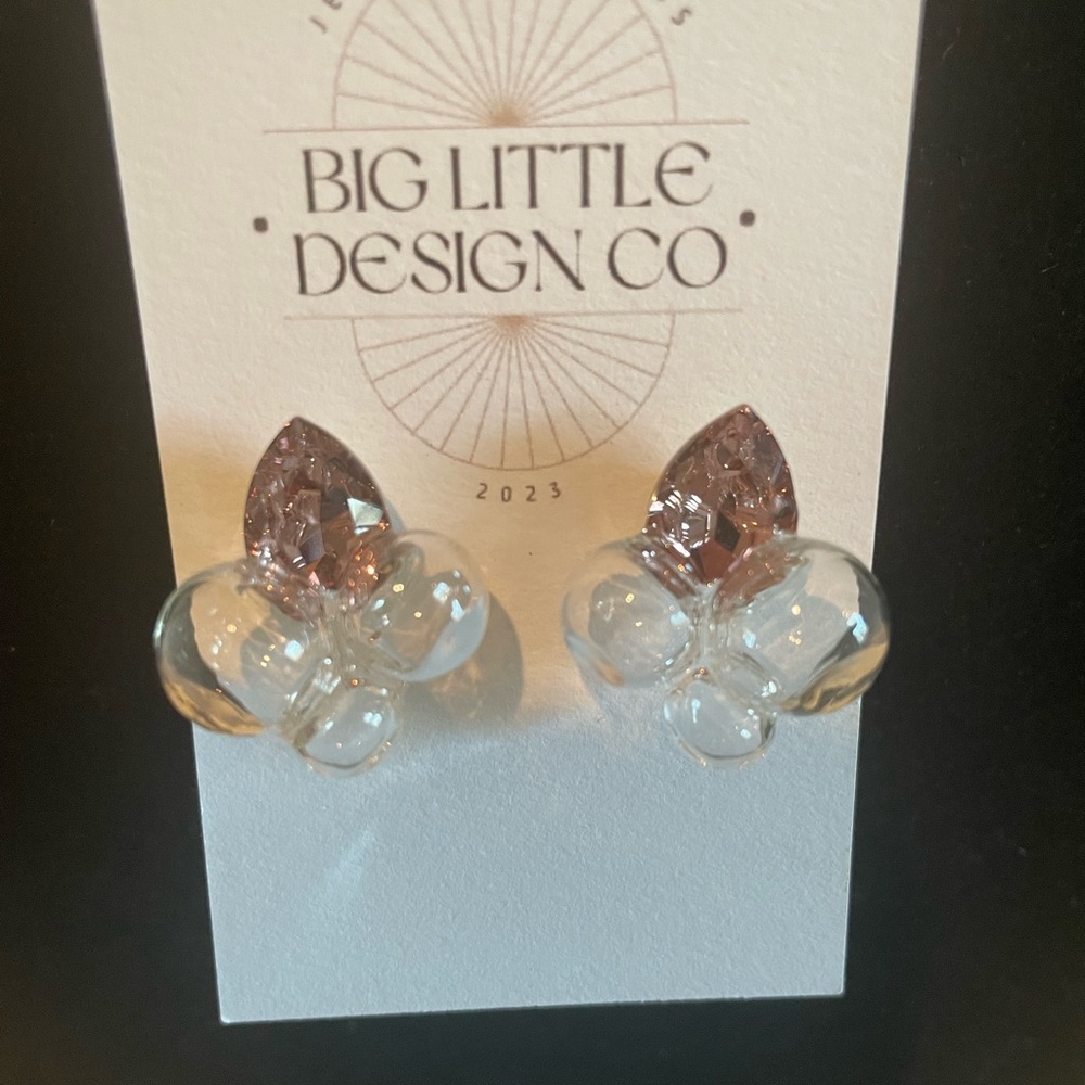⭐️🆕 Big Little Design Co Crystal Bubble and Brown Crystal Earrings